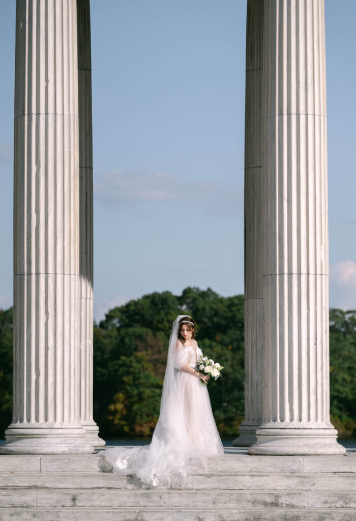 Temple of Music wedding photo Providence Rhode Island